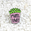 Plant Lady Enamel Pin Badges